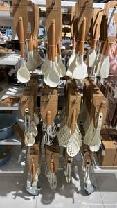 COMFORT Usine Bois et Résine Cuillère Spatule avec et Support Ustensiles de Cuisine Cuillère de Cuisine en Bois Naturel pour le Meilleur - Product Image 5