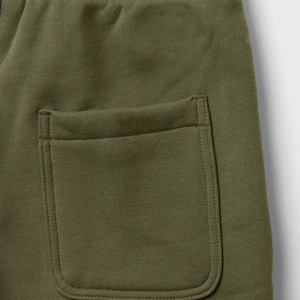 Pantalones Cortos Casuales de Algodón Terry para Hombre, Estilo Urbano, Largura hasta la Rodilla, Cintura Elástica, Color Sólido, Secado Rápido, Ecológicos, con Logotipo Personalizado OEM - Product Image 6