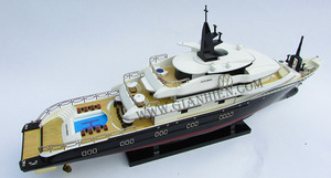 Gia Nhien Fabricant Approuvé Conception Personnalisée Basse quantité minimale de commande EN BOIS Alfa Nero-BLANCHE PERLE PEINTE-BATEAU DE VITESSE EN BOIS - Product Image 5