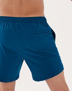 Shorts de bain pour hommes à séchage rapide, respirants, taille élastique, 100 % coton, délavés à l'acide, imprimés par transfert thermique - Product Image 6