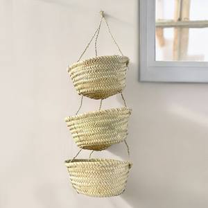 Cestas de frutas de pasto marino para decoración de cocina, almacenamiento, cestas colgantes tejidas de pasto marino - Product Image 4