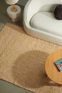 Tapis plat réversible en coton tissé solide avec dos en latex pour la maison, les voyages et le camping - Product Image 6