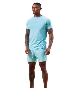 Camiseta de manga corta transpirable de secado rápido con logotipo personalizado Conjunto de camisa y pantalones cortos transpirables Ropa informal Camiseta y conjunto corto - Product Image 1