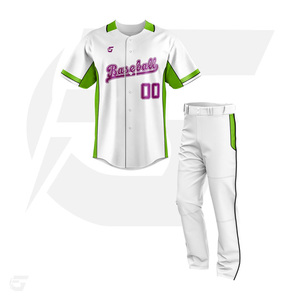 เครื่องแบบเบสบอลกระดุมเต็มชุดพร้อมชุดคำสั่งผสมชุดใส่ได้ทั้งชายและหญิงระบายอากาศได้ดีแห้งเร็ว - Product Image 3