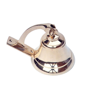 Ancla de campana de latón fundido de estilo antiguo, cuerda colorida colgante para decoración de Iglesia náutica interior y exterior, campana de Metal de latón tradicional - Product Image 4