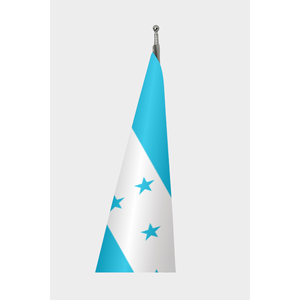 Official Indoor Honduras <b>Flag</b> with Custom Printing Aluminum <b>Pole</b> Satin Nylon Polyester Vinyl Material 3x5ft Size <b>for</b> Cars - Product Image 3