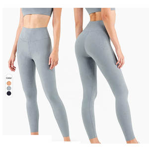 Leggings de yoga pour femmes en gros, taille mi-haute élastique, sans couture, respirants, écologiques, en polyester/coton, fabriqués au Pakistan - Product Image 1