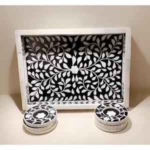 Produits de haute qualité nacre MOP incrustation pour restaurant et hôtel plateaux de service - Product Image 6