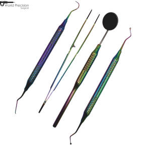 Kit d'instruments dentaires professionnels de base World Precision Surgical, en acier inoxydable, manuel, réutilisable, pour examen - Product Image 4
