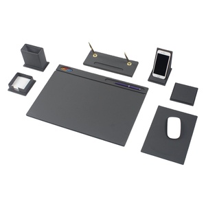 Bộ Bàn Da 9 Món Đồ Dùng Văn Phòng Dụng Cụ Sắp Xếp Văn Phòng Phụ Kiện Văn Phòng Bộ Văn Phòng Phẩm Phụ Kiện Để Bàn Trang Trí Văn Phòng - Product Image 1