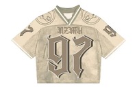 Maillot de football américain personnalisé, short 100% polyester, séchage rapide, respirant, lettres imprimées, style sport décontracté, hip-hop, unisexe