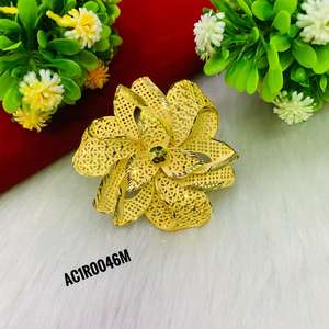 Anillos chapados en oro diseño en línea un gramo todo tipo Anillos de joyería de moda - Product Image 2