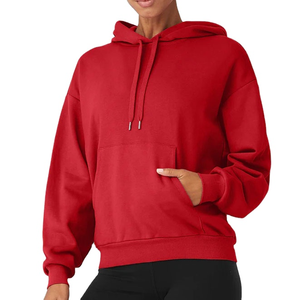 Sweatshirts à capuche en molleton de coton respirant pour femmes, grande taille, Pakistan, noir, pull d'hiver, 360g, saison hivernale - Product Image 1