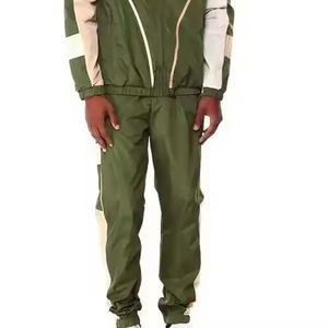 Conjunto Deportivo Cortavientos Personalizado de Moda OEM para Hombre, Chaqueta y Pantalones con Cremallera, Material Suave y Transpirable - Product Image 5