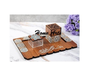 Brûleur à Bakhoor en bois de dernière génération avec boîte et plateau en acrylique, Mabkhar de qualité supérieure, taille personnalisée - Product Image 5