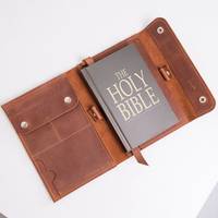 Funda de Biblia con cremallera, funda de Biblia para mujeres y hombres con marcapáginas, funda de libro, soporte para bolsa de Biblia, 2017
