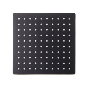 Soffione Doccia Quadrato in Acciaio Nero Opaco 20x20 Cm di Koricini - Product Image 3