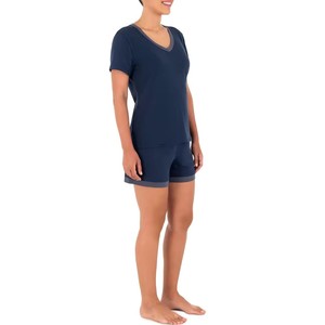Ropa deportiva de dos piezas de alta calidad para mujer, camiseta con logotipo estampado de playa de verano, pantalones activos transpirables de secado rápido para invierno - Product Image 6