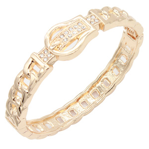 Bracciali a cerniera placcati oro, eleganti bracciali con perline raffinate - Product Image 2