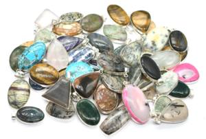 Bali คริสตัลหินนำโชคประดับอัญมณีธรรมชาติชุบผสมทองเหลืองแฟชั่นคริสเตียนขายส่งคุณภาพสูง - Product Image 2