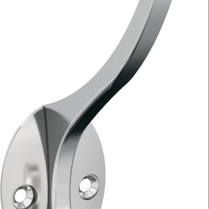 Double Prong Decorative Wall <b>Hooks</b> Champagne Bronze <b>Hook</b> for <b>Coats</b> Hats Backpacks Bags Bathroom Bedroom & Office - Product Image 1