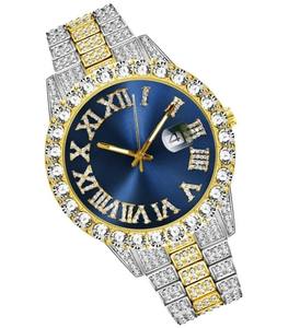 นาฬิกาเพชรคลาสสิกสำหรับผู้ชายพร้อมตัวเรือนกันน้ำสายสแตนเลส - Product Image 4