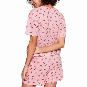 Offre spéciale, tenue décontractée pour femmes, ensemble t-shirt court en coton, top ventes, vêtements d'été, ensemble jumeau pour dames à bas prix, ensembles de shorts - Product Image 2