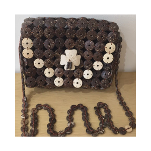 กระเป๋าถือแฟชั่นทรงโท้ททำจากกะลามะพร้าวสุดฮิตสำหรับผู้หญิง ผลิตในเวียดนาม ราคาส่งสุดคุ้มสำหรับผู้ค้าส่ง - Product Image 1