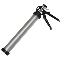 Pistola de calafateo con mango de aluminio, pistola de cartucho Manual, herramientas manuales, cilindro sellador de silicona