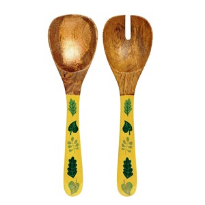 Juego de utensilios para ensalada de acacia, hechos en India, ecológicos, aptos para lavavajillas, para el hogar y la cocina. - Product Image 5