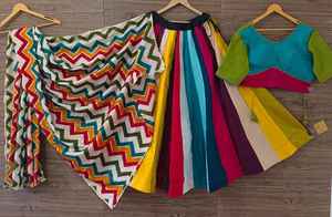 Colección Especial Navratri para Mujer, Lehenga con Estampado Digital Especial, Atractivo Lehenga Choli para Fiestas y Eventos - Product Image 6