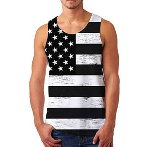 Camiseta sin mangas de entrenamiento de gimnasio de algodón de alta calidad OEM para hombre, Camiseta deportiva transpirable con tirantes, técnica lavada informal con logotipo personalizado - Product Image 1