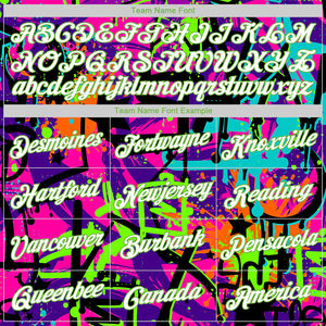 2025 Good Quality Custom Stitched Graffiti Pattern Neon <b>Green</b>-White 3D Sports Pullover Sweatshirt <b>Hoodies</b> - Product Image 5