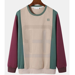 เสื้อสเวตเชิ้ตผู้ชายแฟชั่นใหม่ ไซส์พลัส ใส่สบาย คุณภาพสูง เป็นมิตรกับสิ่งแวดล้อม ผลิตจากผ้าฝ้าย/โพลีเอสเตอร์ แห้งเร็ว สีสันปรับแต่งได้ รับผลิตแบบ OEM - Product Image 1