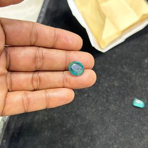 พลอยมรกตแซมเบียคุณภาพดีที่สุด พลอยมรกตสีเขียวธรรมชาติทรงเหลี่ยมสำหรับทำเครื่องประดับ หินที่สมบูรณ์แบบสำหรับแหวน - Product Image 2