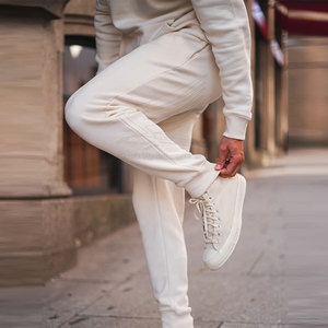 Survêtement pour homme tendance 2025, à capuche, décontracté, uni, écologique, respirant, 100% coton, logo personnalisé, vêtements d'hiver, mode - Product Image 4