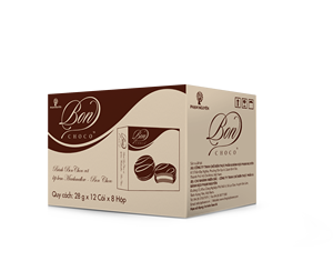 Biscuits ronds enrobés de chocolat et guimauve OEM du Vietnam, en vrac, 448g, durée de conservation de 12 mois, emballage en boîte et sac - Product Image 4