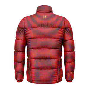 Chaqueta de Invierno Acolchada Ligera Impermeable Unisex con Cuello Alto, Chaqueta con Cremallera de Burbuja Impresa en 3D Personalizada - Product Image 6
