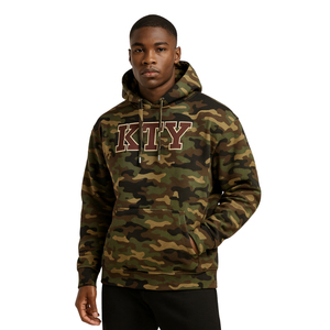 Sudadera con Capucha KAP Camo, Mezcla de Algodón Premium, Ropa de Fraternidad Griega, Diseño Personalizado Divine Nine HBCU, Ropa Casual de Vida Griega - Product Image 1
