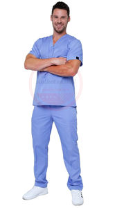 Uniforme médico de enfermería para hombre, uniforme de Hospital de alta calidad, conjunto de 2 piezas, Unisex - Product Image 3