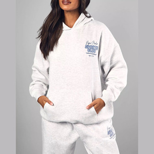 Sudadera con capucha de gran tamaño para mujer Sudadera estampada con bolsillo de canguro de ajuste holgado y diseño de moda para la moda callejera - Product Image 1
