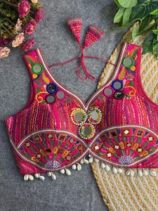 Navratri เสื้อลูกไม้หนาพิเศษจากอิตาลีพร้อม Gamthi และเปลือกหอยจากผู้ผลิตทั่วโลกและผู้จัดจำหน่ายจากอินเดีย - Product Image 3