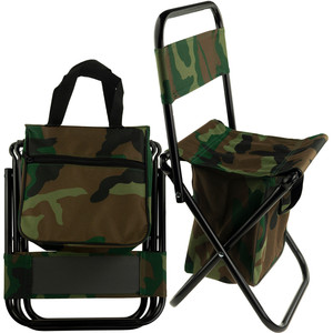 Chaise de pêche portable Martom en polyester 600D avec dossier, tabouret de pêche pliable pour utilisation en extérieur - Product Image 1