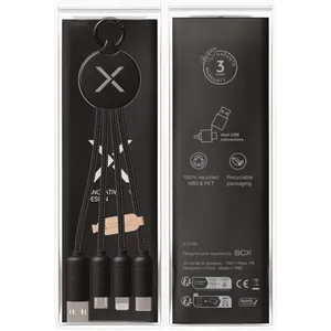 สายชาร์จ USB แบบยั่งยืน 5-in-1 C14 สำหรับอุปกรณ์ส่งเสริมการขาย - Product Image 4