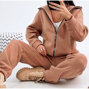 Conjunto de chándal de Yoga para mujer, gimnasio, Fitness, 6 piezas, incluye Sujetador deportivo, Top con cremallera, mallas de Yoga, pantalones de chándal sin costuras - Product Image 5