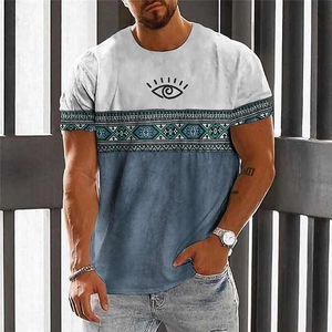 T-shirts d'été à manches courtes respirants 100% coton de haute qualité avec logo et design personnalisés pour hommes - Product Image 6