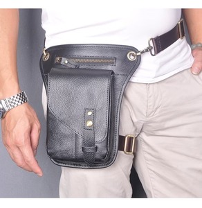 Sac de taille en cuir véritable de Style Vintage à la mode pour femmes sac à bandoulière personnalisable fermeture éclair qualité dames Bag-LWB-0036 de poitrine - Product Image 5