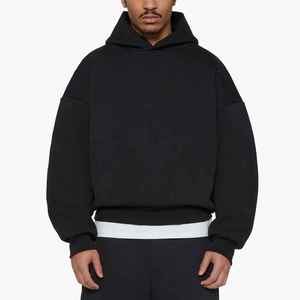 Sudadera con capucha de gran tamaño para hombre con logotipo personalizado Heavyweight 380 Gsm 600 Gsm Cropped Boxy para hombre - Product Image 3