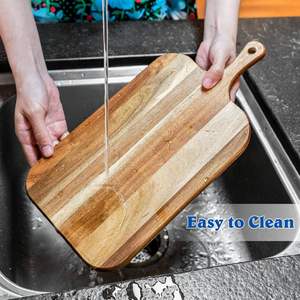 Tabla de Cortar de Madera Natural Hecha a Mano de Alta Calidad, Diseño Moderno y Lujoso, Ecológica, Apta para Lavavajillas, para Cocina y Restaurante - Product Image 3