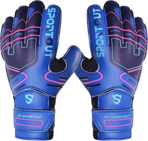 Gants de gardien de but de football pour enfants, garçons, jeunes et adultes avec protection amovible des doigts, gants de football pour enfants - Product Image 1